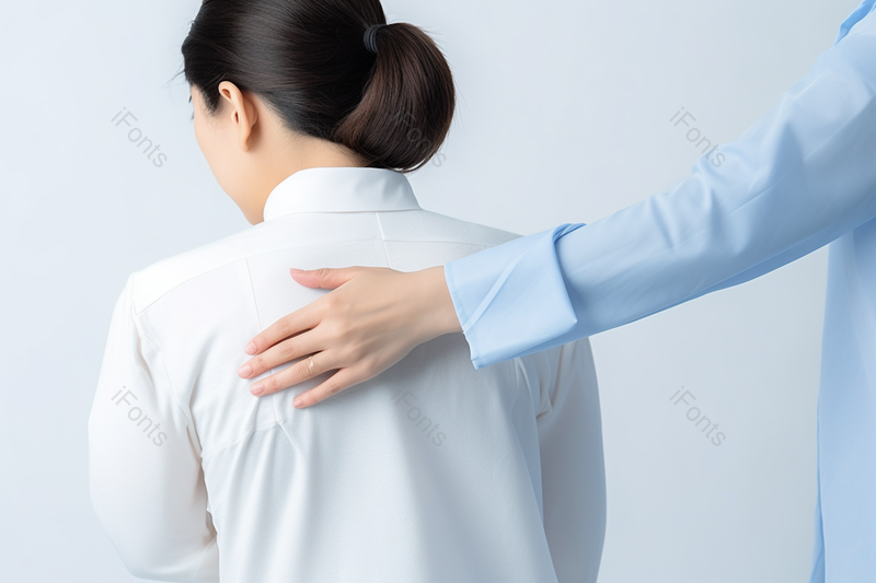 实拍女性肩颈按摩拍后背放松的背景,高清,摄影图,摄影图片,图片大全,摄影图免费下载